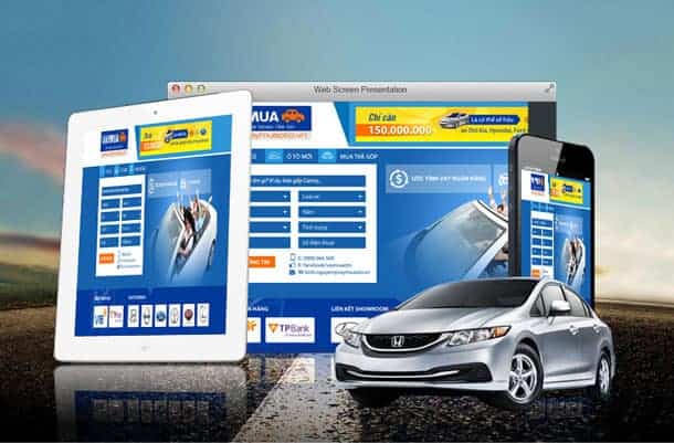 Thiết kế website bán ô tô chuyên nghiệp